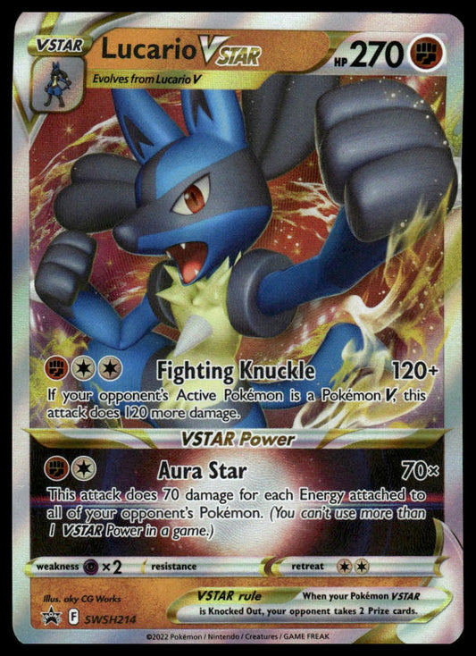 Pokemon Lucario VSTAR #SWSH214 SWSH: Sword & Shield Promo Cards