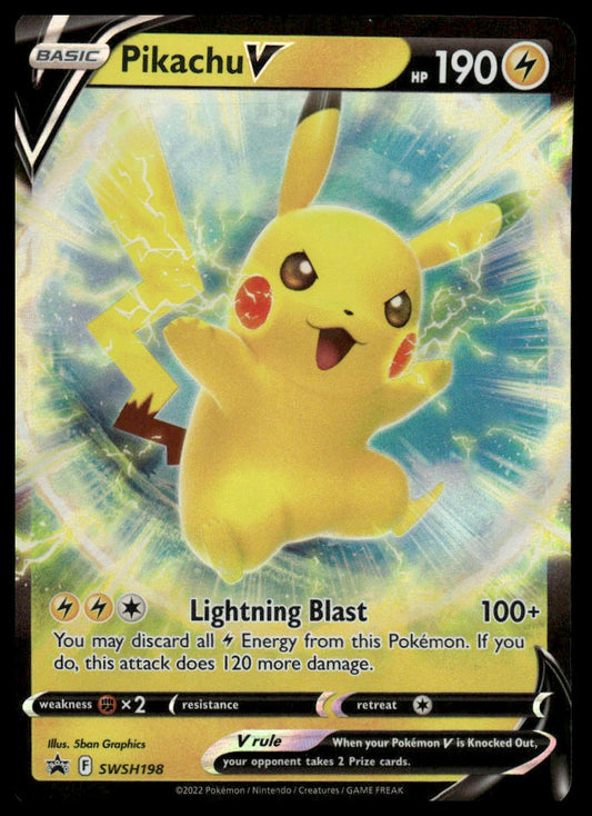 Pokemon Pikachu V #SWSH198 SWSH: Sword & Shield Promo Cards