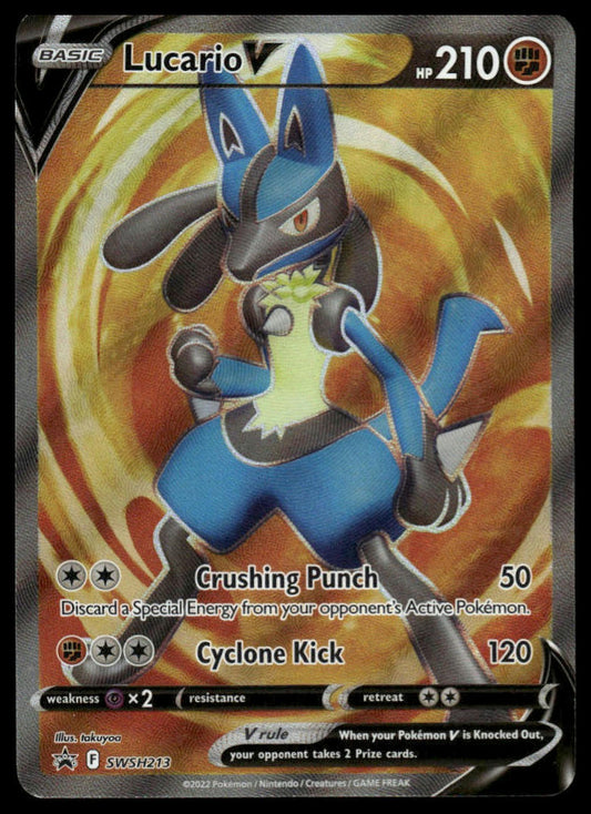 Pokemon Lucario V #SWSH213 SWSH: Sword & Shield Promo Cards