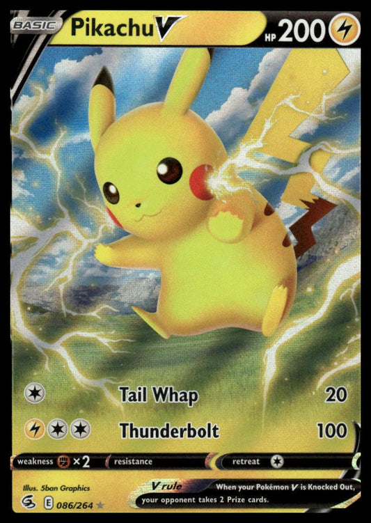 Pokemon Pikachu V #086/264 SWSH08: Fusion Strike