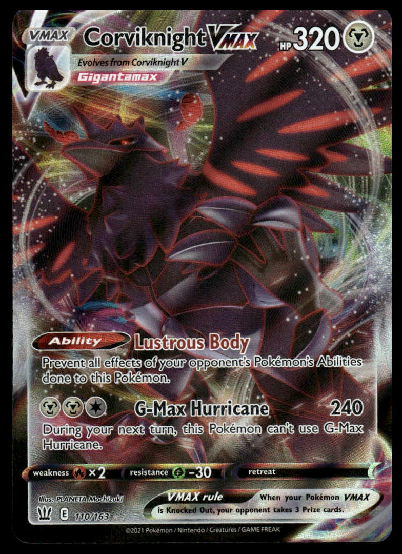 Pokemon Corviknight VMAX #110/163 SWSH05: Battle Styles