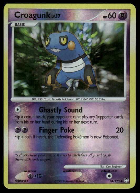 Pokemon Croagunk #78/123 Mysterious Treasures