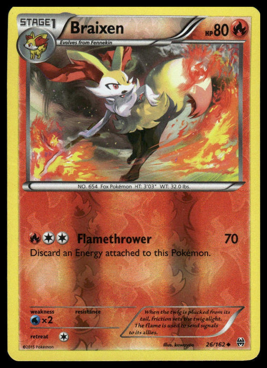 Pokemon Braixen #26/162 XY - BREAKthrough