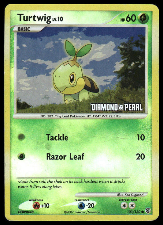 Pokemon Turtwig #103/130 Burger King Promos