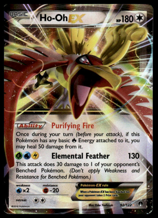 Pokemon Ho-Oh EX #92/122 XY - BREAKpoint