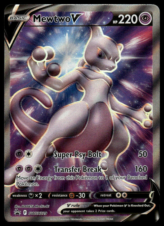 Pokemon Mewtwo V #SWSH229 SWSH: Sword & Shield Promo Cards