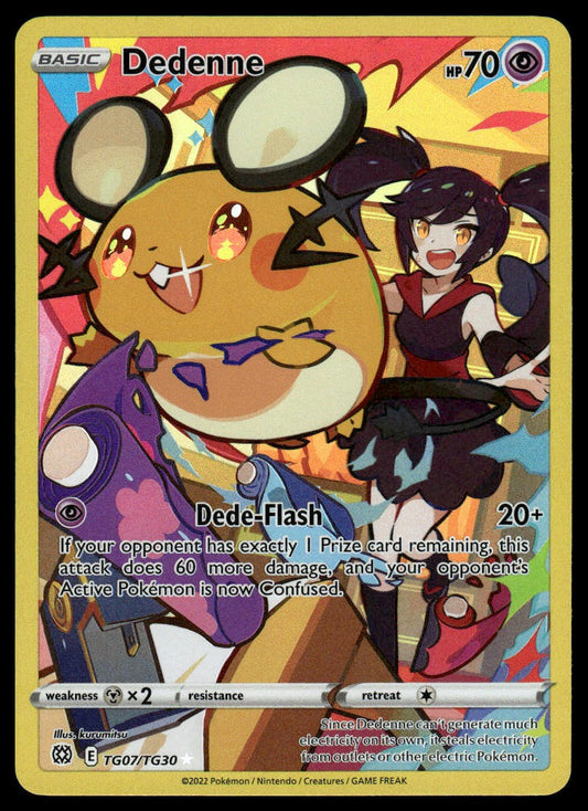 Pokemon Dedenne #TG07/TG30 SWSH09: Brilliant Stars Trainer Gallery