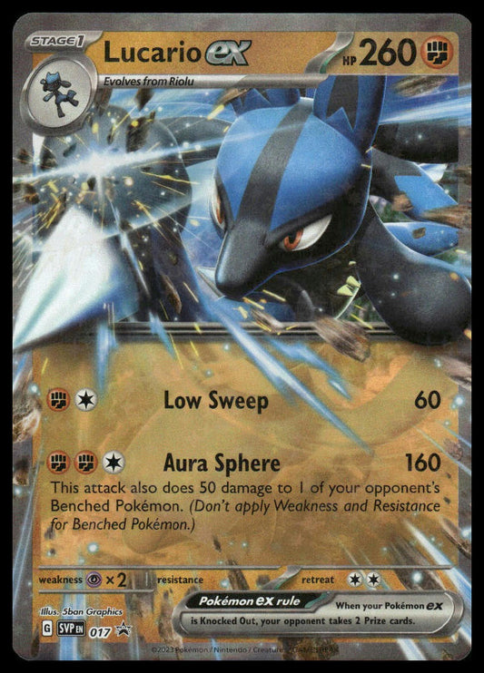 Pokemon Lucario ex #017 SV: Scarlet & Violet Promo Cards