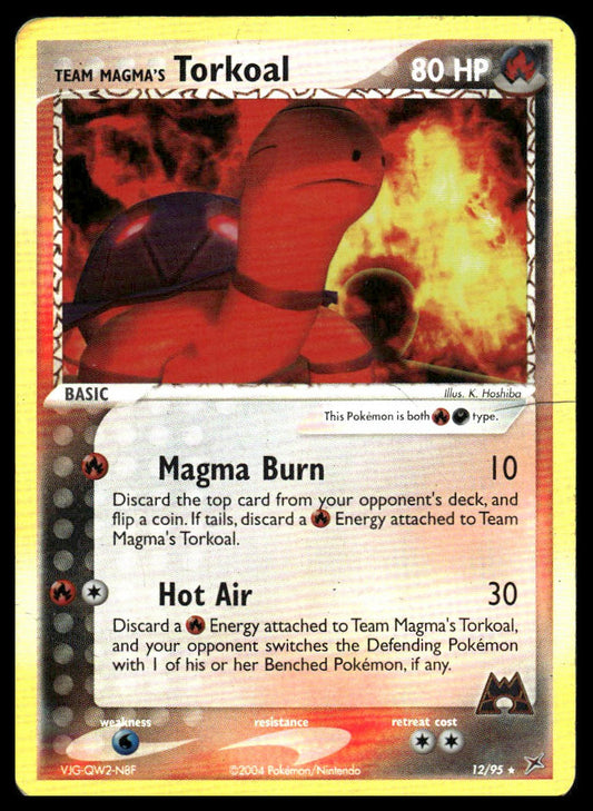 Pokemon Team Magma's Torkoal #12/95 Team Magma vs Team Aqua