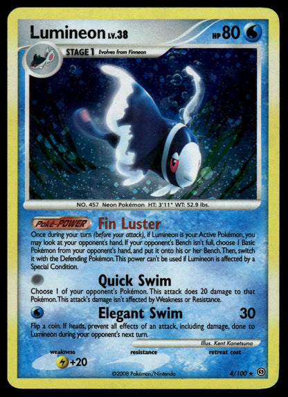 Pokemon Lumineon #4/100 Stormfront