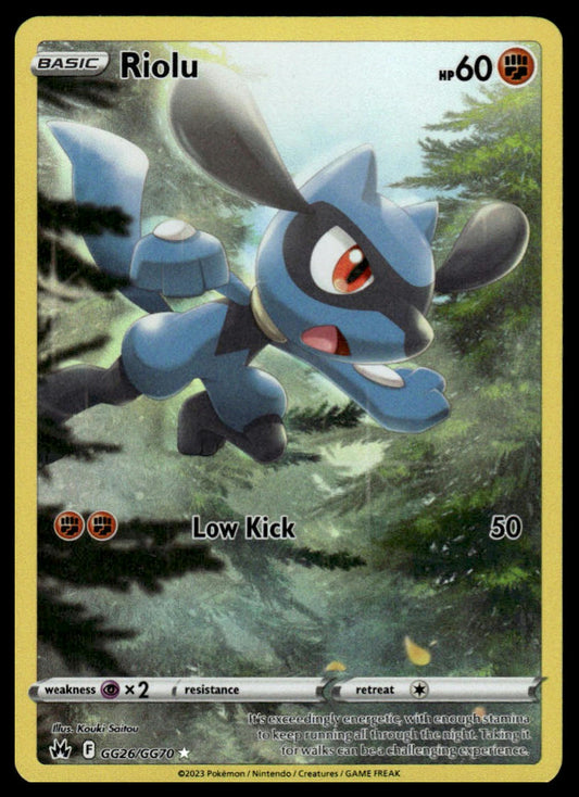 Pokemon Riolu #GG26/GG70 Crown Zenith: Galarian Gallery