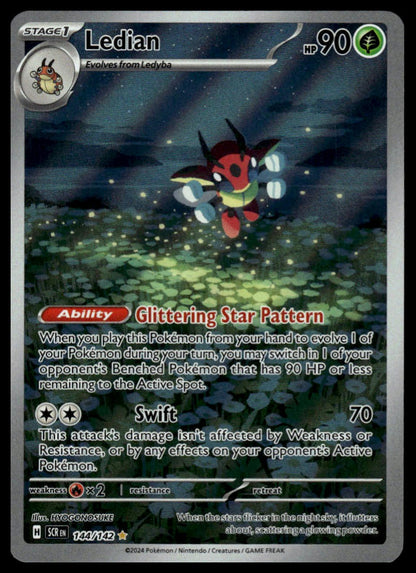 Pokemon Ledian #144/142 SV07: Stellar Crown