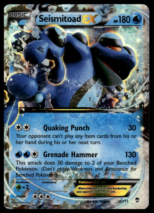 Pokemon Seismitoad EX #20/111 XY - Furious Fists