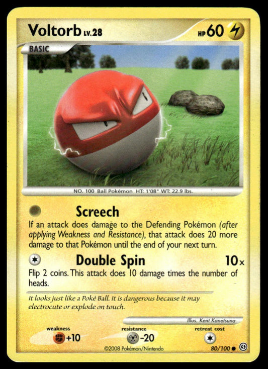 Pokemon Voltorb (80) #80/100 Stormfront