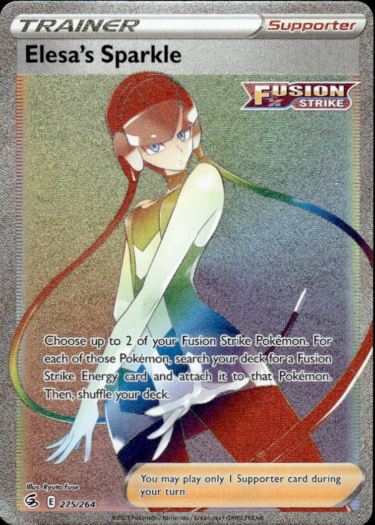 Pokemon Elesa's Sparkle (Secret) #275/264 SWSH08: Fusion Strike