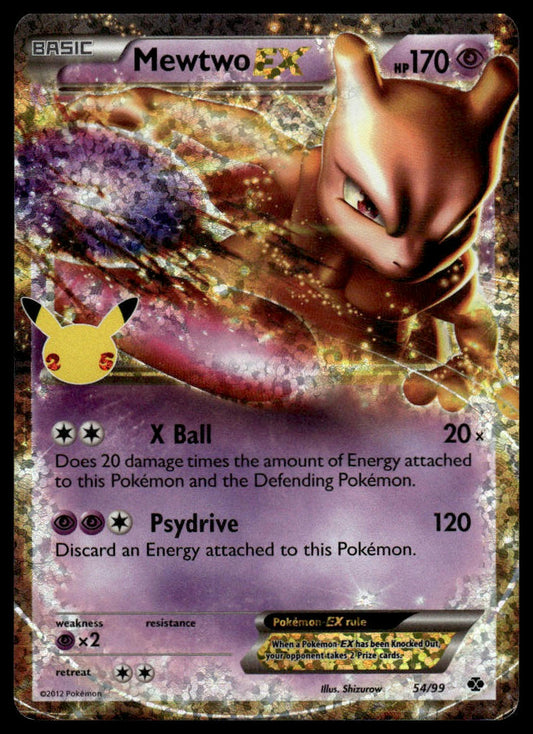 Pokemon Mewtwo EX #54/99 Celebrations: Classic Collection