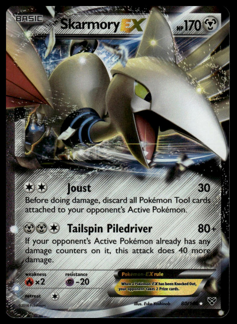 Pokemon Skarmory EX #80/146 XY Base Set