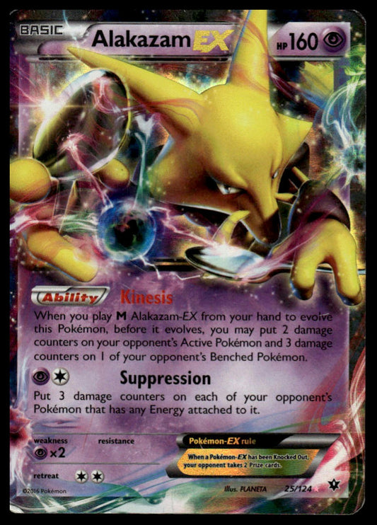 Pokemon Alakazam EX #25/124 XY - Fates Collide