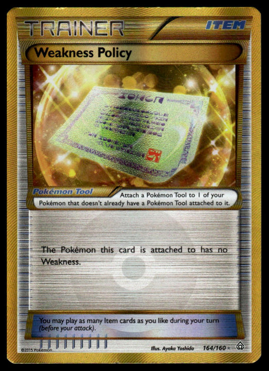 Pokemon Weakness Policy (164 Secret Rare) #164/160 XY - Primal Clash