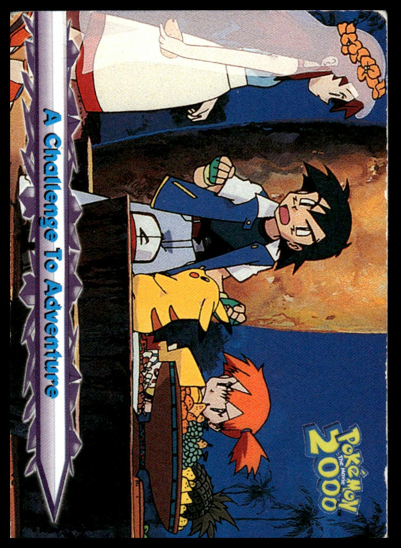 Pokemon A Challenge To Adventure #27 2000 Topps Pokemon The Movie 2000