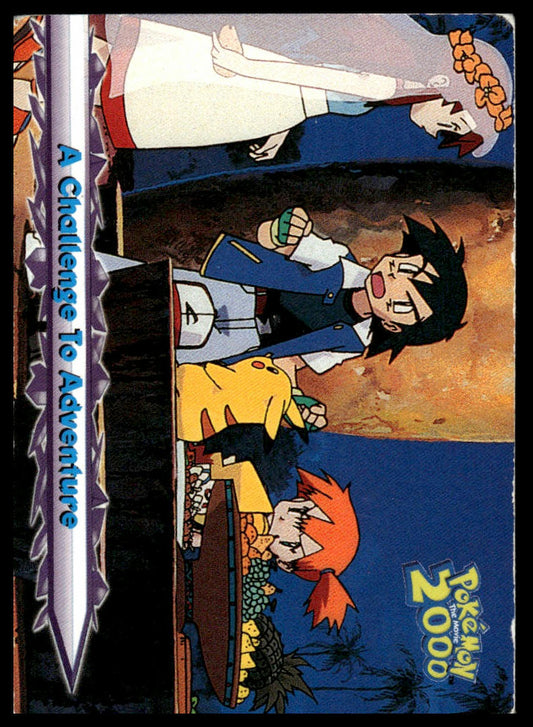 Pokemon A Challenge To Adventure #27 2000 Topps Pokemon The Movie 2000