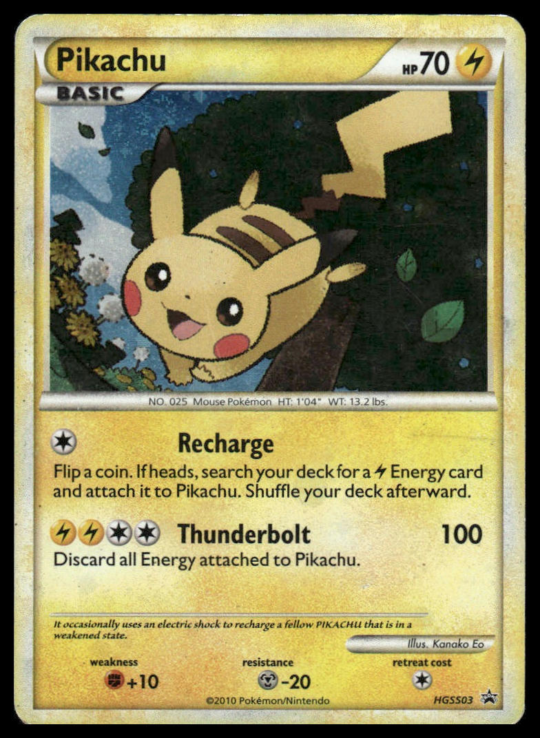 Pokemon Pikachu #HGSS03 HGSS Promos