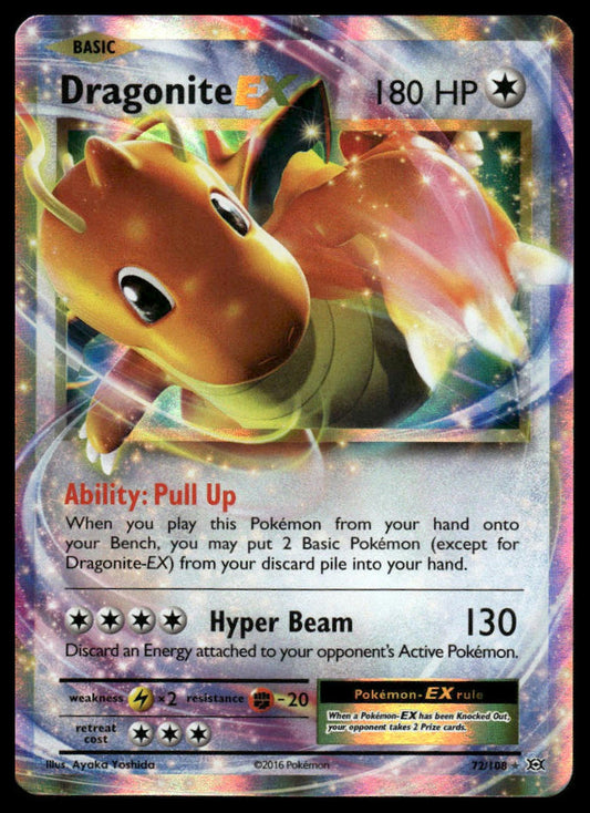 Pokemon Dragonite EX #72/108 XY - Evolutions