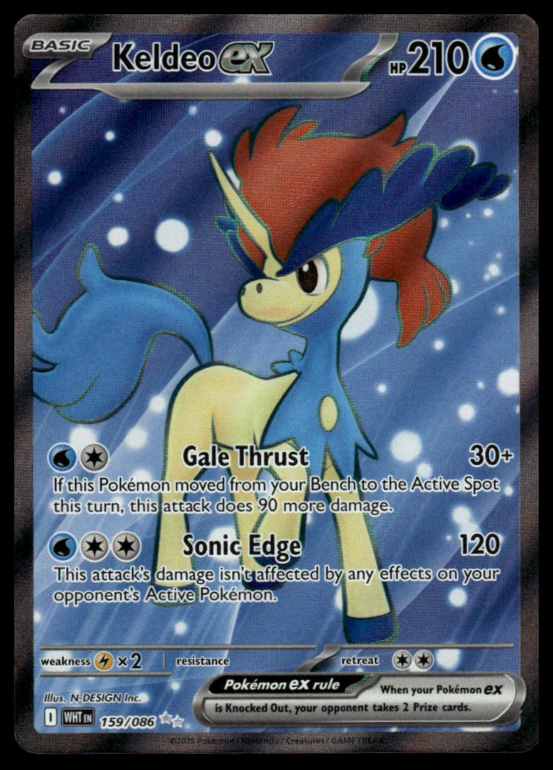 Pokemon Keldeo EX #159/086 (White Flare)