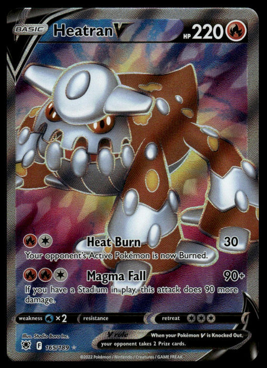 Pokemon Heatran V (Full Art) #165/189 SWSH10: Astral Radiance