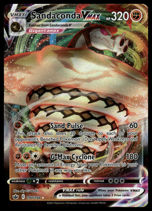 Pokemon Sandaconda VMAX #090/198 SWSH06: Chilling Reign