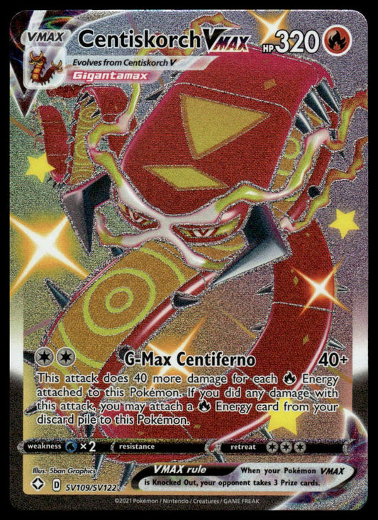 Pokemon Centiskorch VMAX #SV109/SV122 Shining Fates: Shiny Vault
