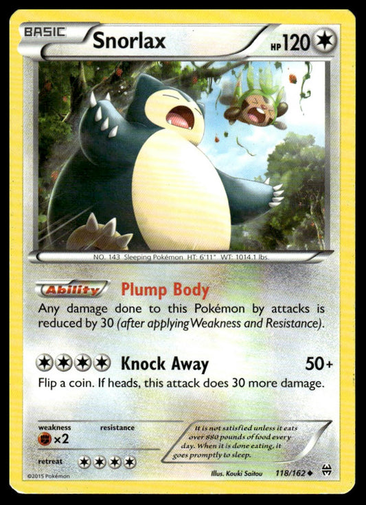 Pokemon Snorlax #118/162 XY - BREAKthrough