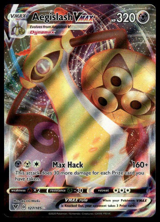 Pokemon Aegislash VMAX #127/185 SWSH04: Vivid Voltage