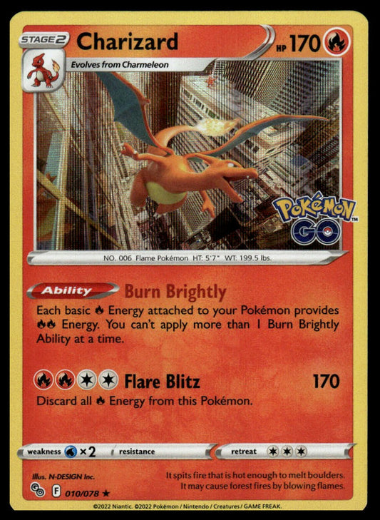 Pokemon Charizard #010/078 Pokemon GO