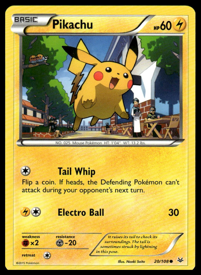 Pokemon Pikachu #20/108 XY - Roaring Skies