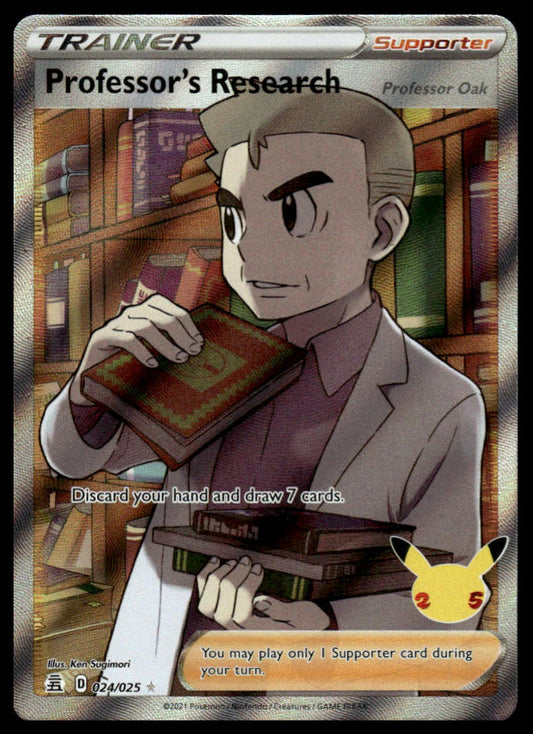 Pokemon Professor's Research (Full Art) #024/025 Celebrations