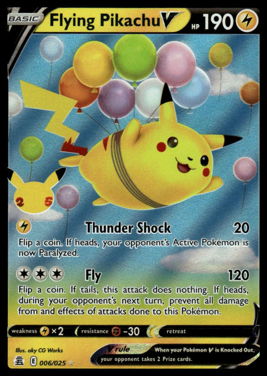 Pokemon Flying Pikachu V #006/025 Celebrations