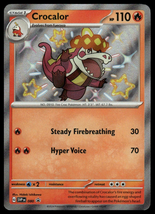 Pokemon Crocalor #080 SV: Scarlet & Violet Promo Cards
