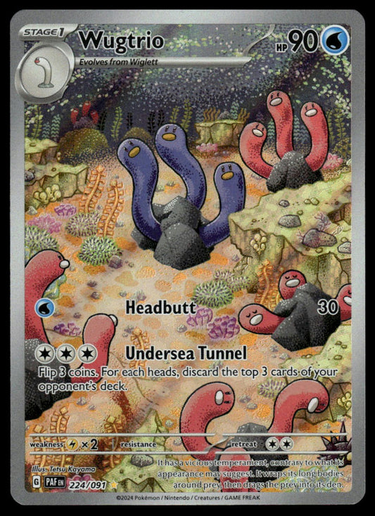 Pokemon Wugtrio #224/091 SV: Paldean Fates