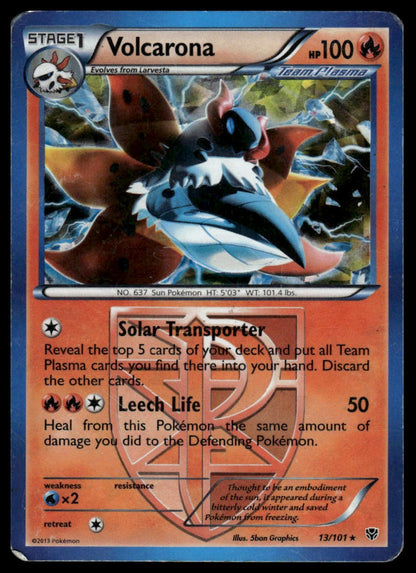 Pokemon Volcarona (Team Plasma) #13/101 Deck Exclusive (Holofoil)