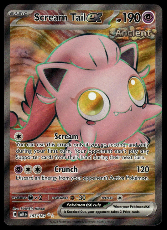 Pokemon Scream Tail ex #197/167 SV06: Twilight Masquerade