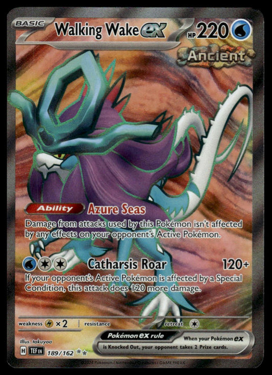 Pokemon Walking Wake ex #189/162 SV05: Temporal Forces