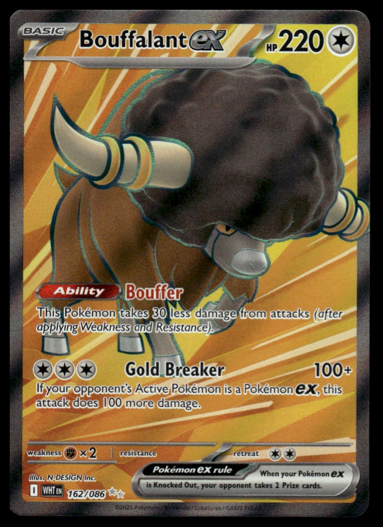Pokemon Bouffalant Ex #162/086 (White Flare)