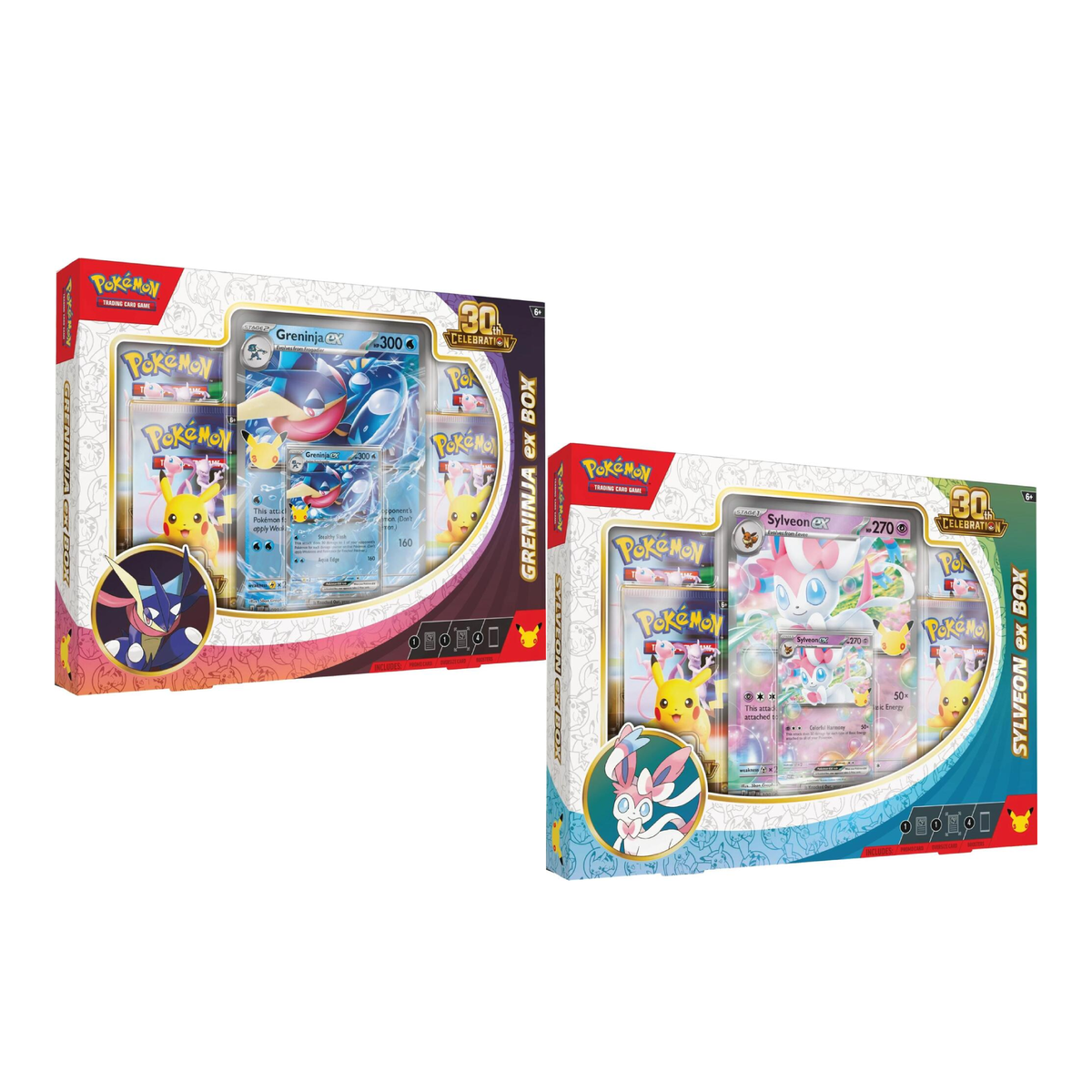 Pokemon Greninja & Sylveon EX  Box 30th Anniversary