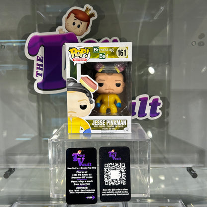 Funko Pop! Television Breaking Bad - Jesse Pinkman in the Hazmat Suit #161 Glow in the Dark Hot Topic Exclusive Missing Sticker