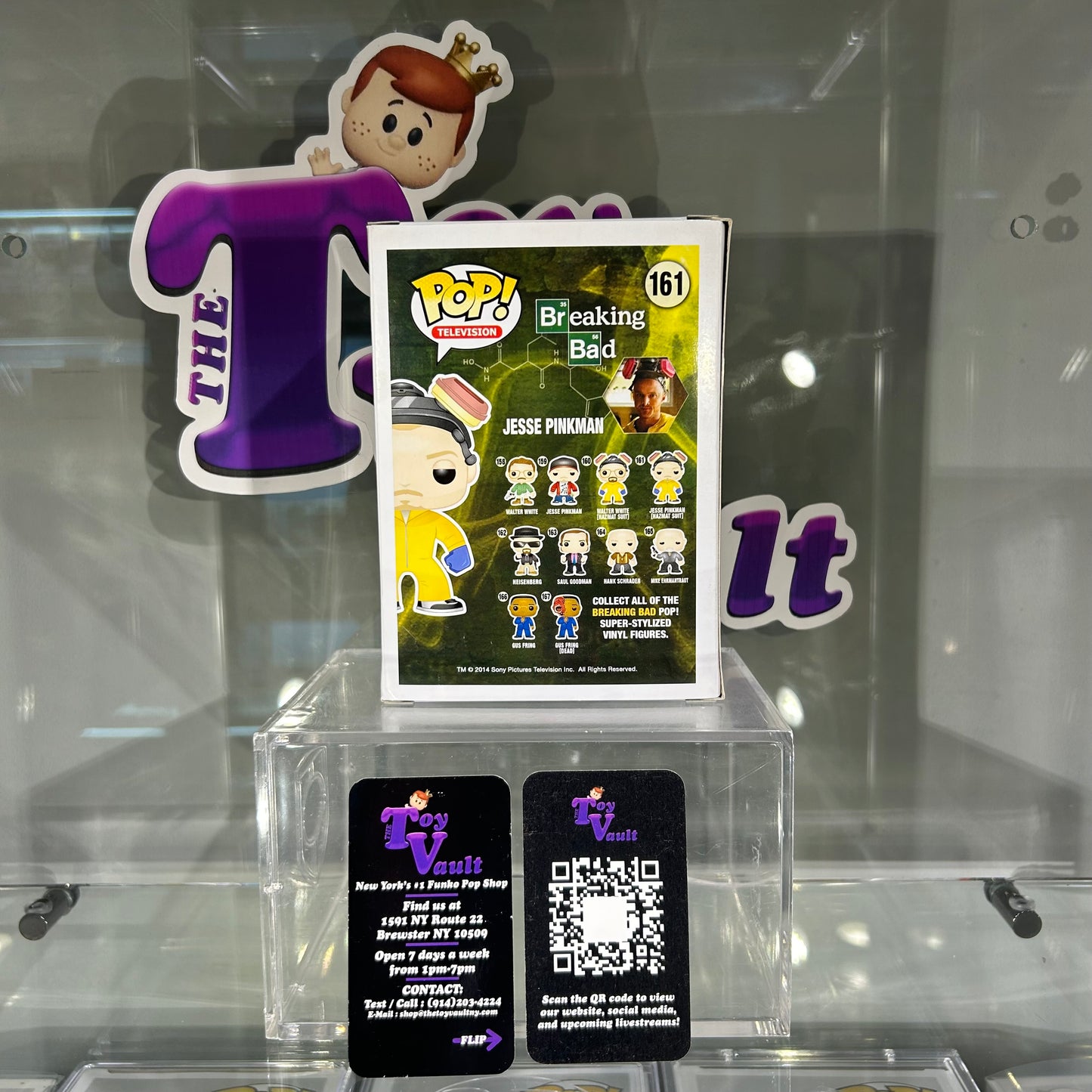 Funko Pop! Television Breaking Bad - Jesse Pinkman in the Hazmat Suit #161 Glow in the Dark Hot Topic Exclusive Missing Sticker
