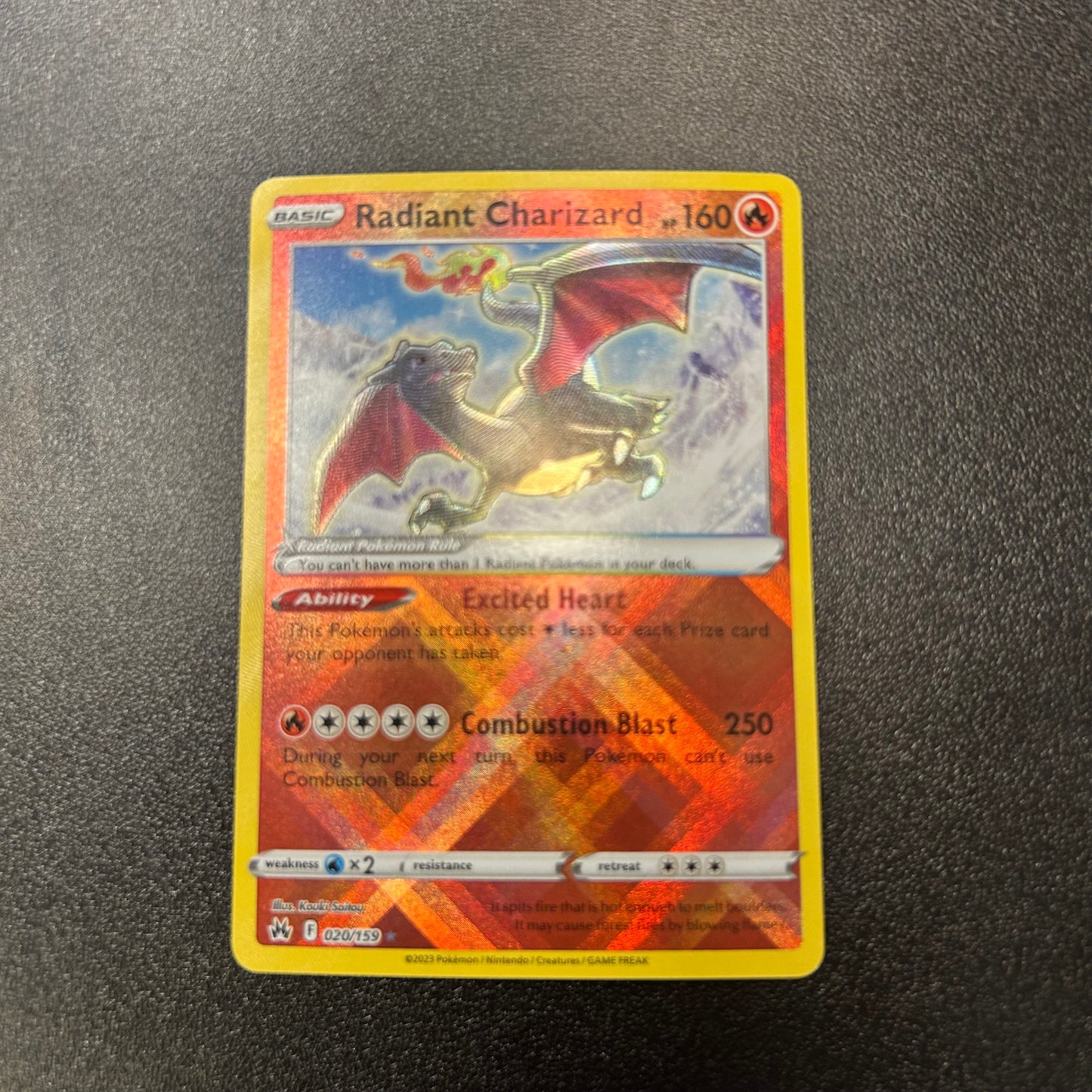 Pokemon TCG Radiant Charizard 020/159 Holofoil