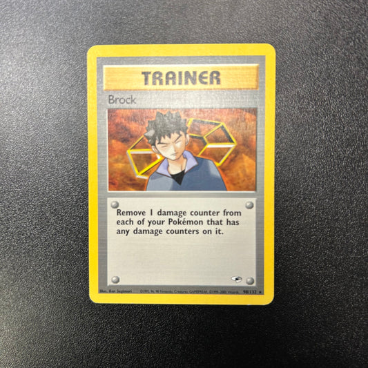 Pokemon TCG Brock Trainer 98/132 Gym Heroes