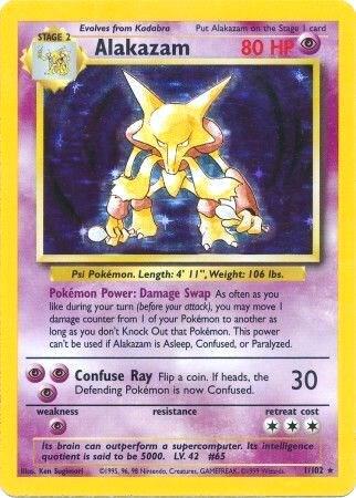 Pokemon Alakazam #1 Base Set