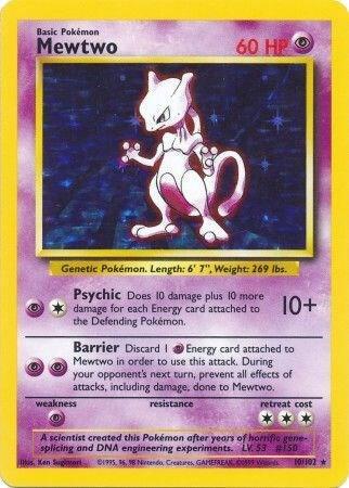 Pokemon Mewtwo #10 Base Set
